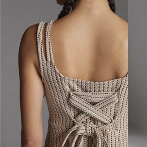 Anthropologie MAEVE NWT Pink Jacquard Mini Dress size Large